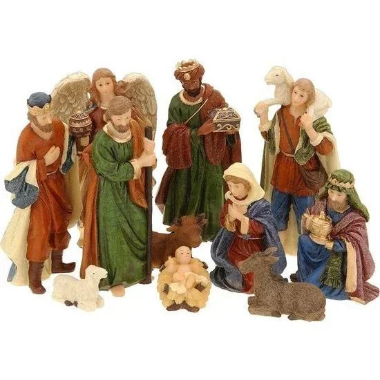 Nativity figures - 11 pieces - Polystone