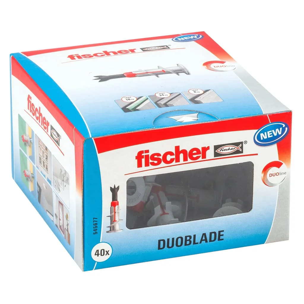 DUOBLADE plasterboard dowels 44 mm, 40 pieces