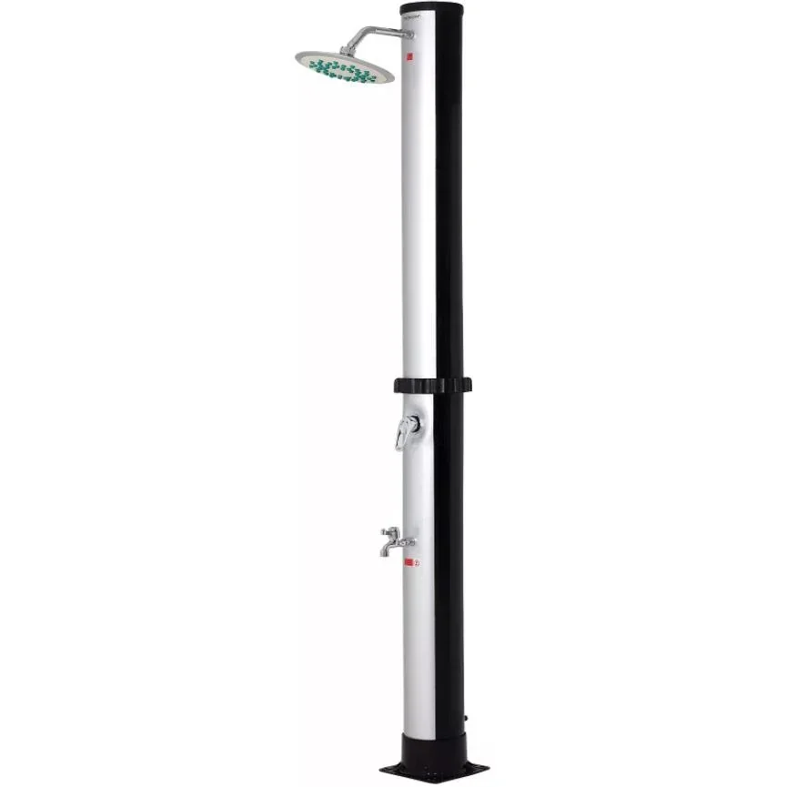 Solar-powered garden shower - up to 60°C heating - 35L - Simple and UV-resistant