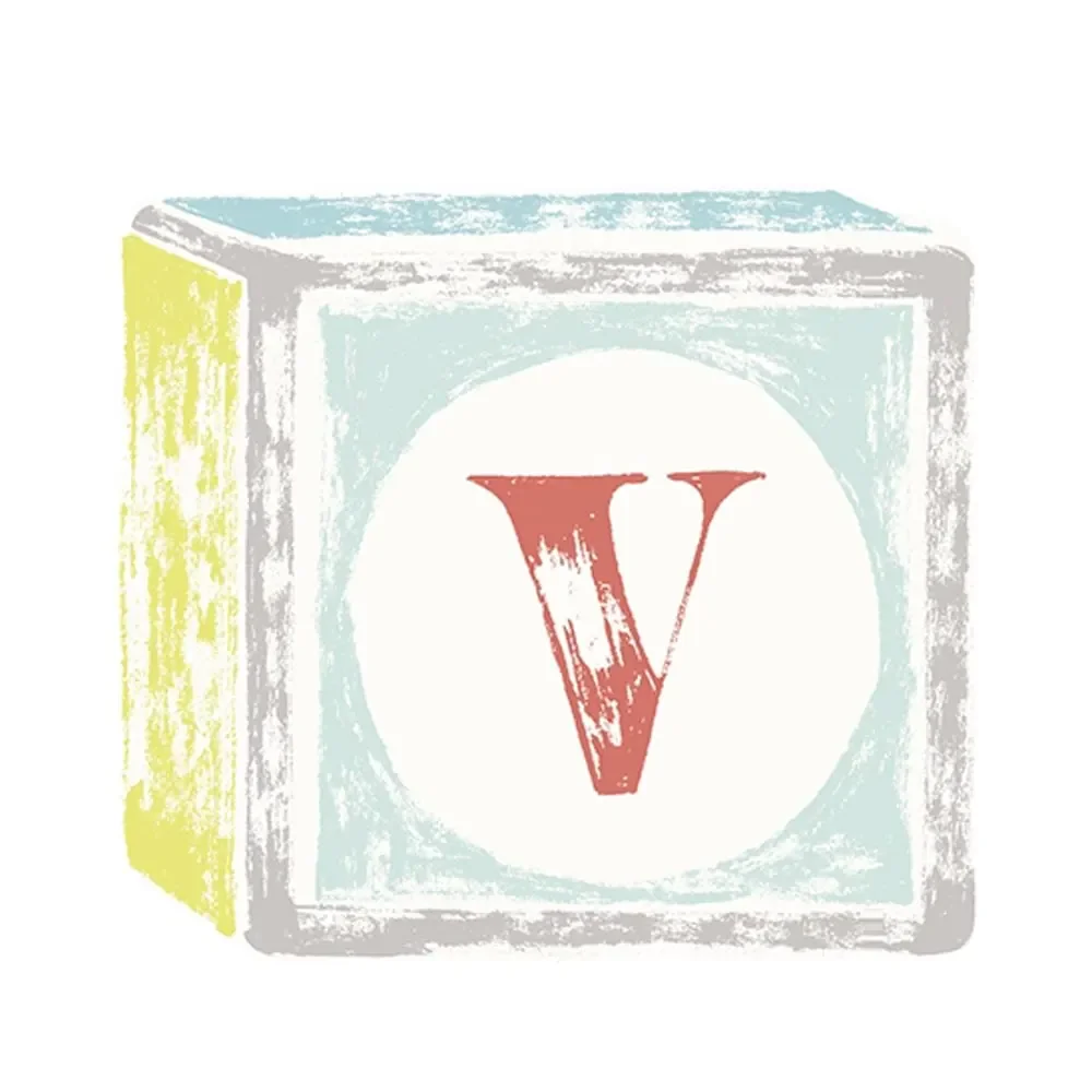 Lilipinso sticker letter op kubus V