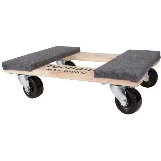Transport trolley - rectangular - 460 x 320 mm - max. load capacity 400 kg