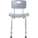 Shower chair bath stool bath aid height adjustable with backrest