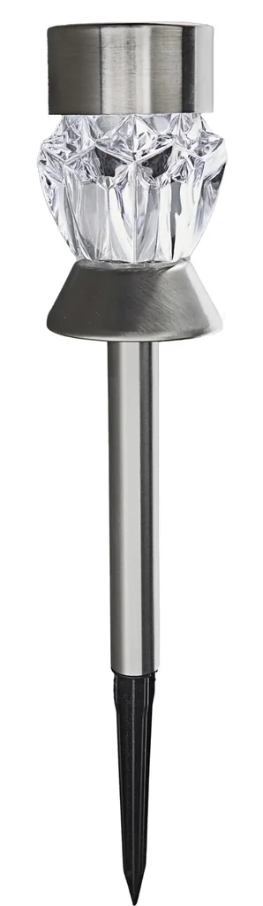 Solar LED light with ground spike