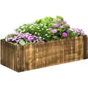 Raised bed planter herb bed planting bed vegetable flower bed flower box fir wood 100 x 40 x 30 cm