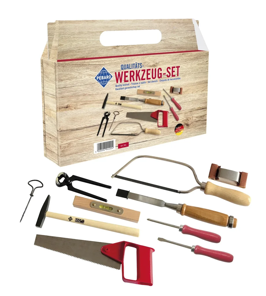 Tool set in a carrying handle box