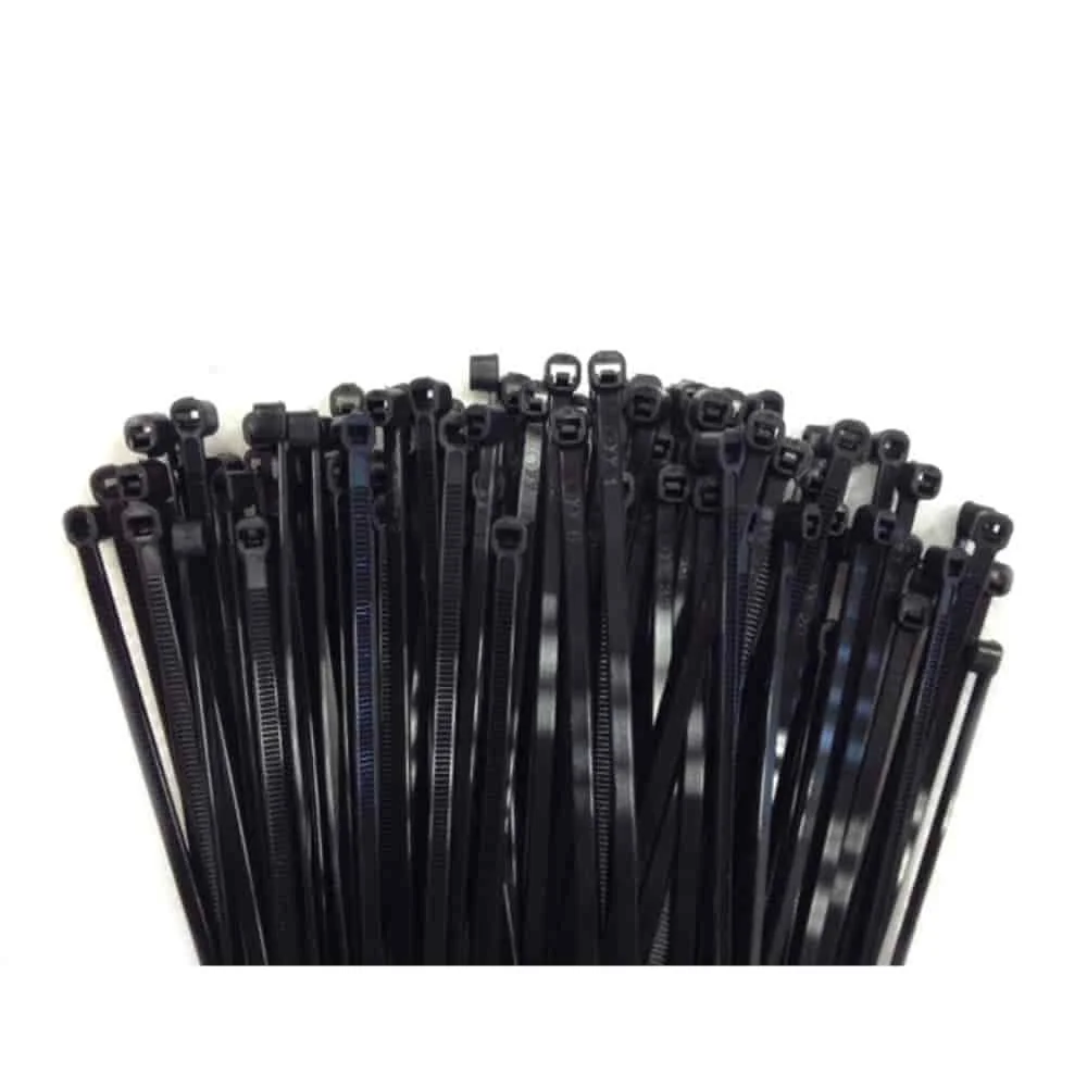 100 Zwarte Kabelbinders 530mm, UV-bestendig