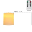 12 white LED wax candles with battery