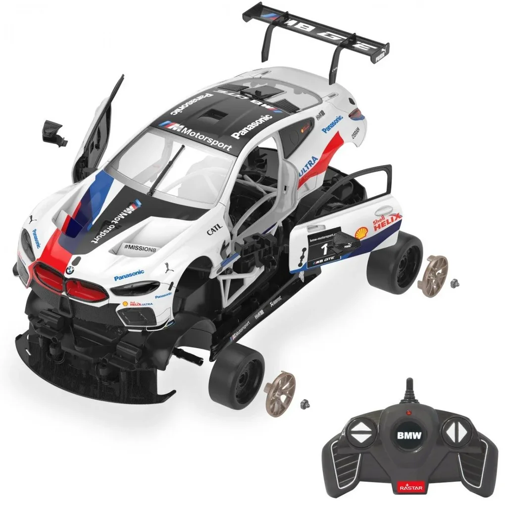 BMW M8 GTE 1:18 white 2.4GHz kit