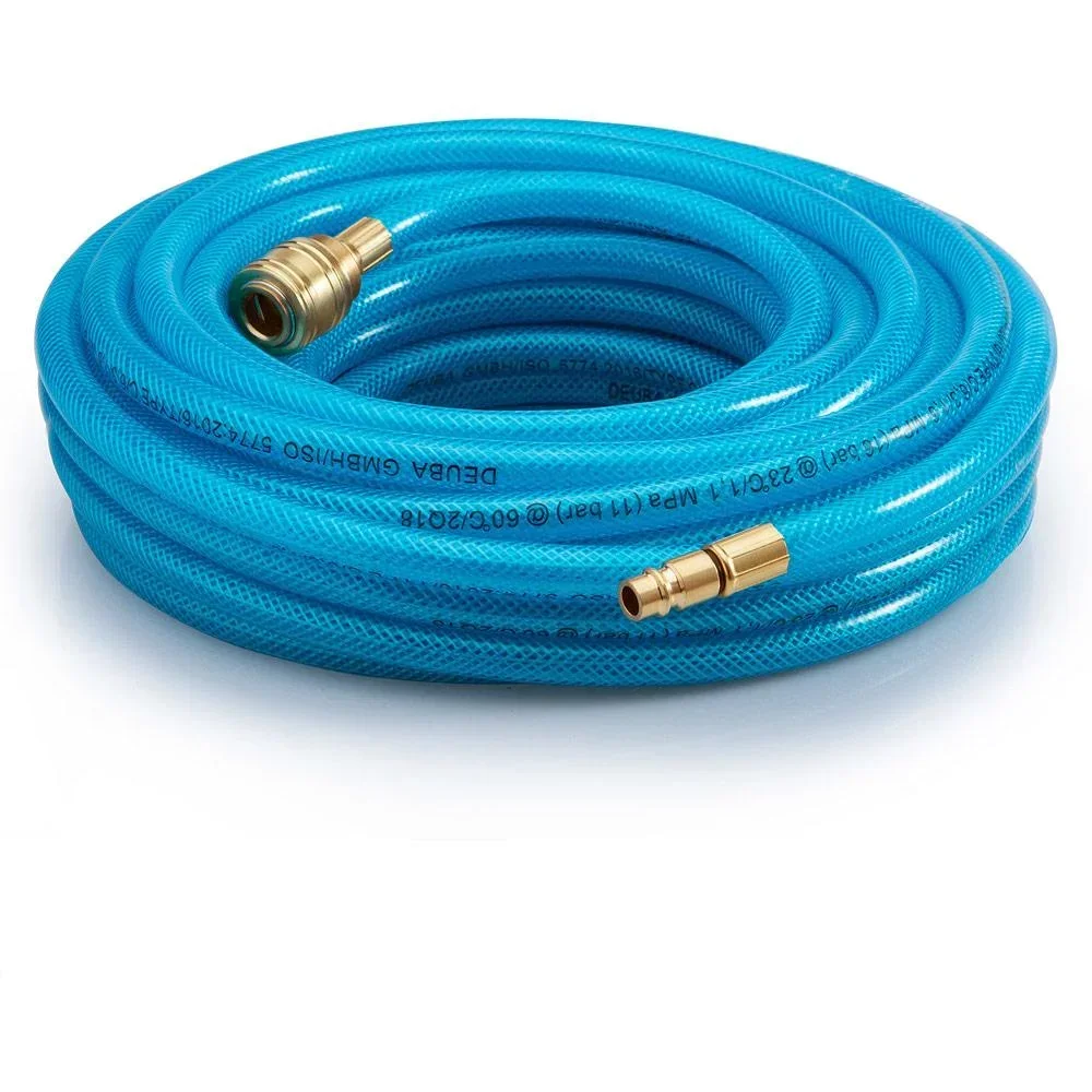 Compressed air hose with quick coupling and plug, 10 m