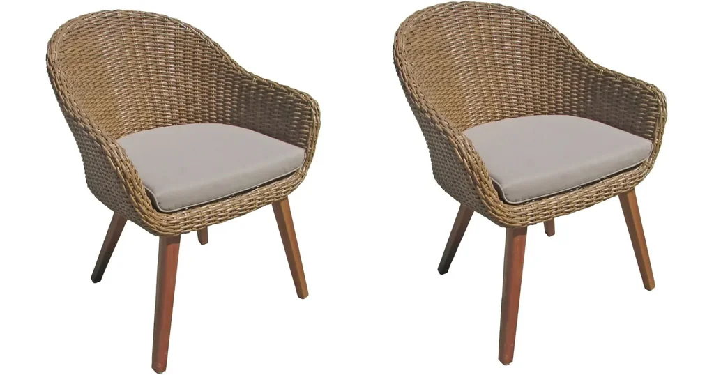 2 x garden chairs "Carson" with cushion
