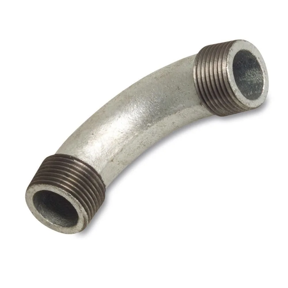 Tempergietfitting 2 inch, 90 graden bochtstuk
