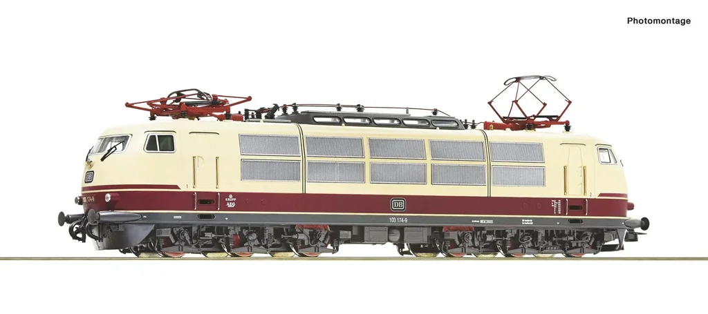 Electric locomotive 103 174 of the Deutsche Bundesbahn, gauge H0 DCC
