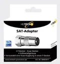 SAT adapter F-connector-coax connector