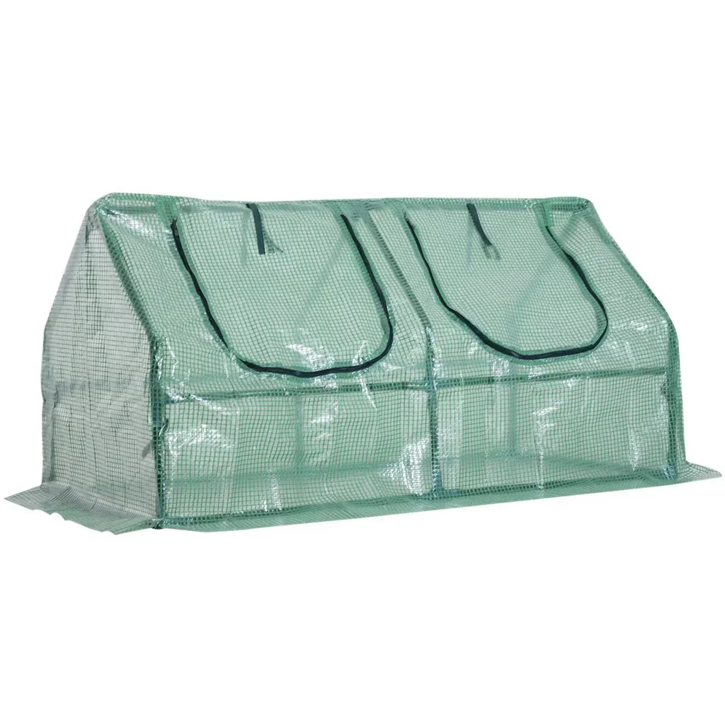 Greenhouse cold frame green transparent