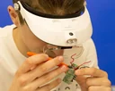 Professional headband magnifier with LED lighting