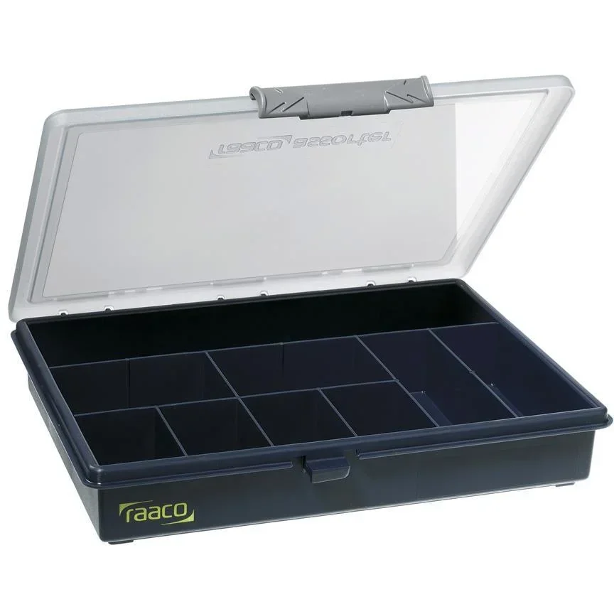 Raaco Assorter assortment box, 9 fixed compartments