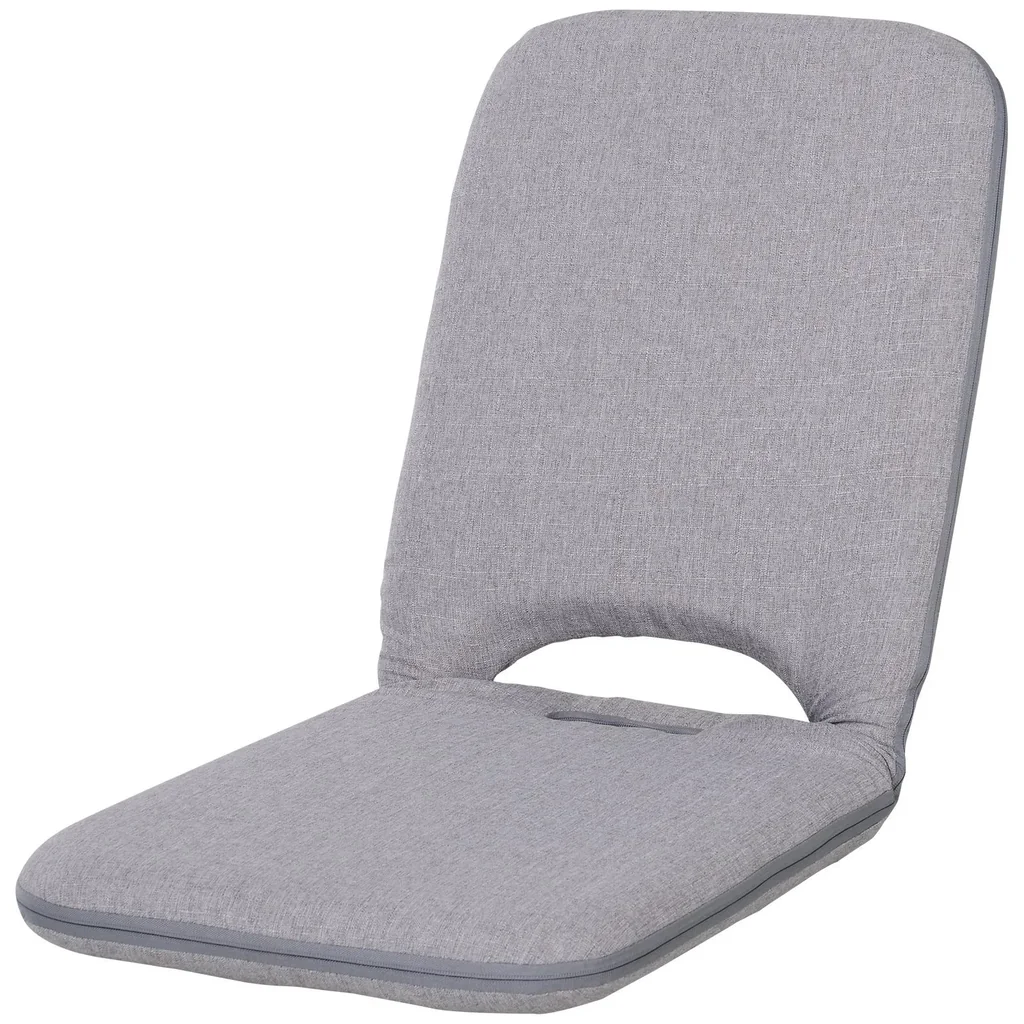 Seat cushion with adjustable backrest