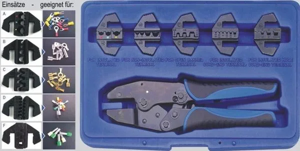 Lever crimping pliers - 6 pieces