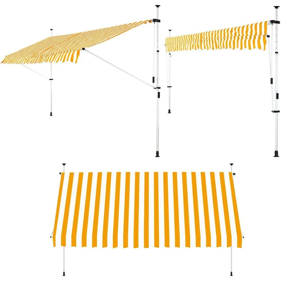 Clamp awning blue/white 200cm