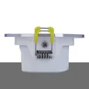 Swiveling recessed spotlight