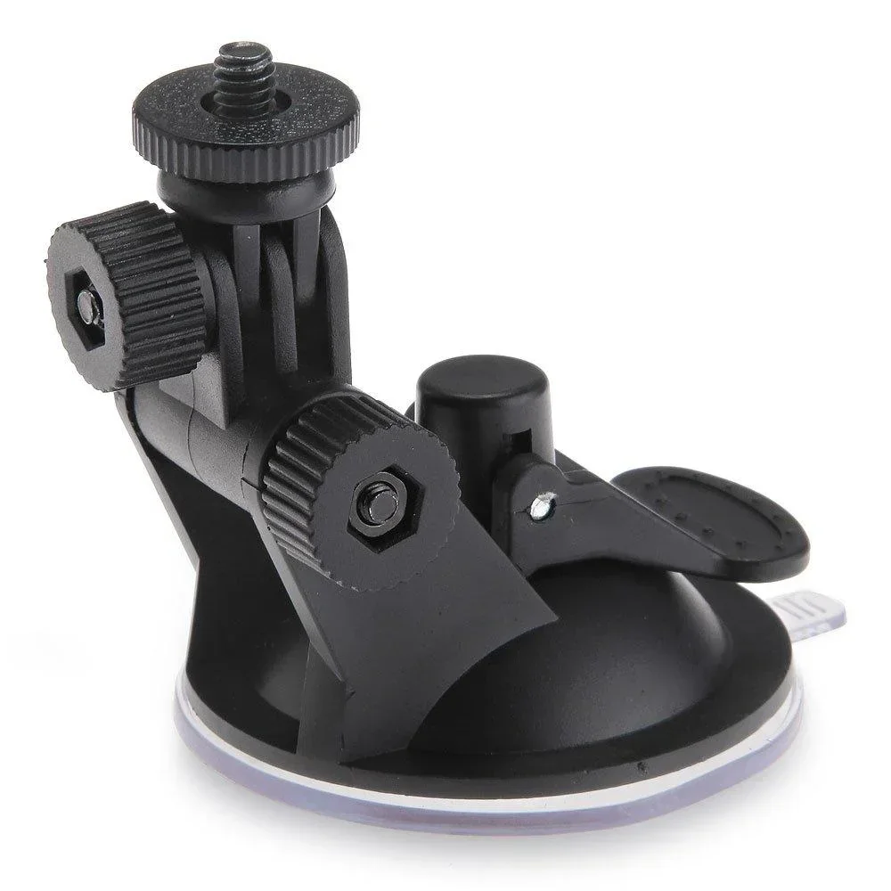 Suction cup holder with camera tripod thread