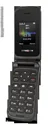 SC 330 black flip phone with dual SIM, color display, Bluetooth, hands-free function
