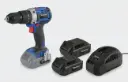 Accu-slagboor- en schroevenmachine 18 V Li-Ion WABS18BL inclusief 2 accu's 2,0 Ah en snellader 2,4 Ah