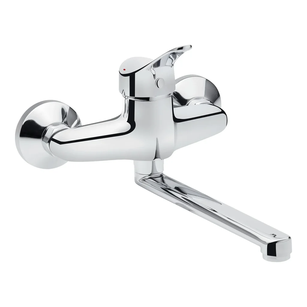 PUNTO wall-mounted single-lever sink mixer, chrome