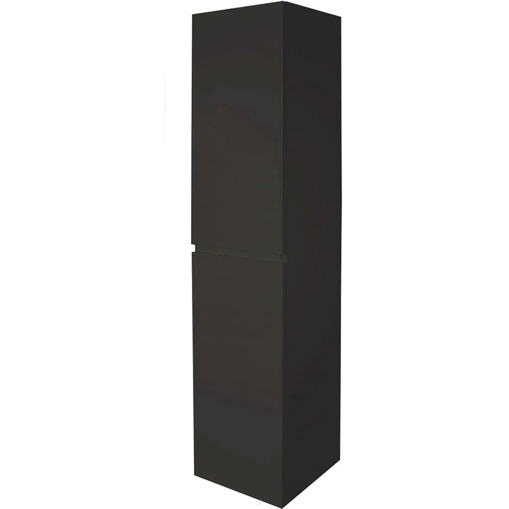 Concept bath tall cabinet left black fsc