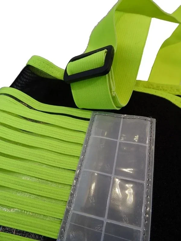 Elastic back support belt neon yellow