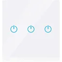 Smarthome VT-5005 Built-in WiFi Touch Switch - 3 Buttons - White - Works with Amazon Alexa and Google Home Assistant