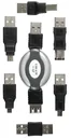 USB adapter set, 7 pieces