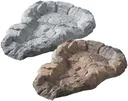 System stream, rock grey, approx. 68 x 87 cm, with pump connection