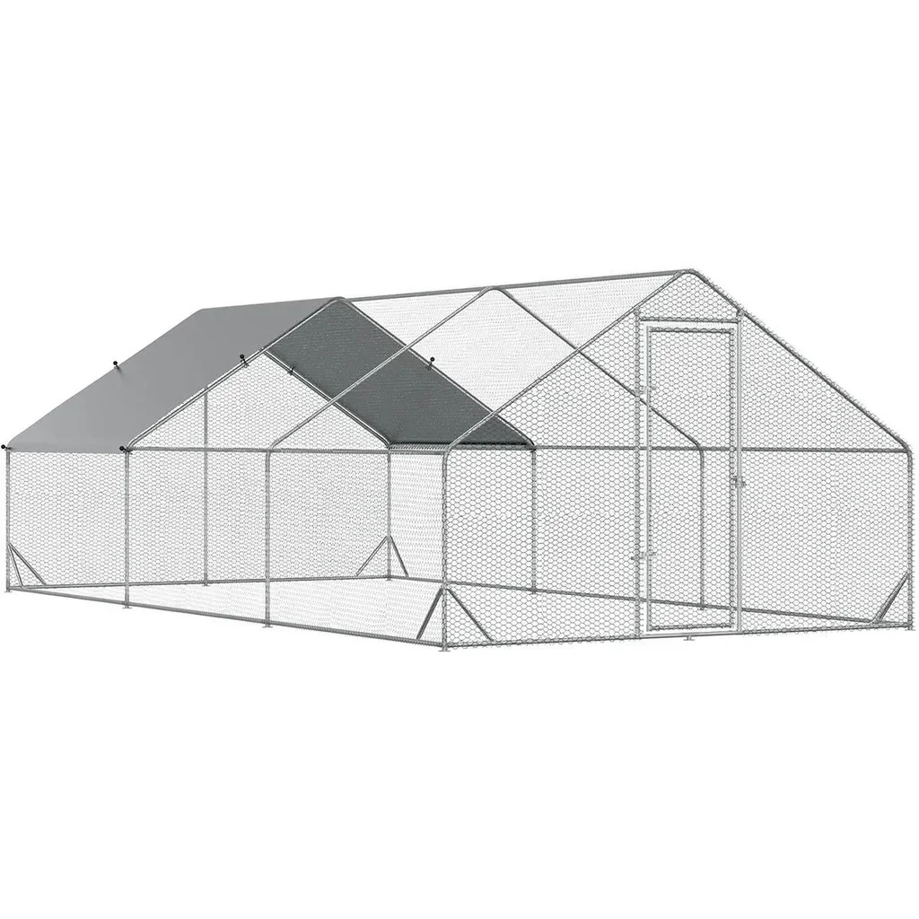 Large chicken coop, rabbit grid, chicken coop, winterproof, mobile run