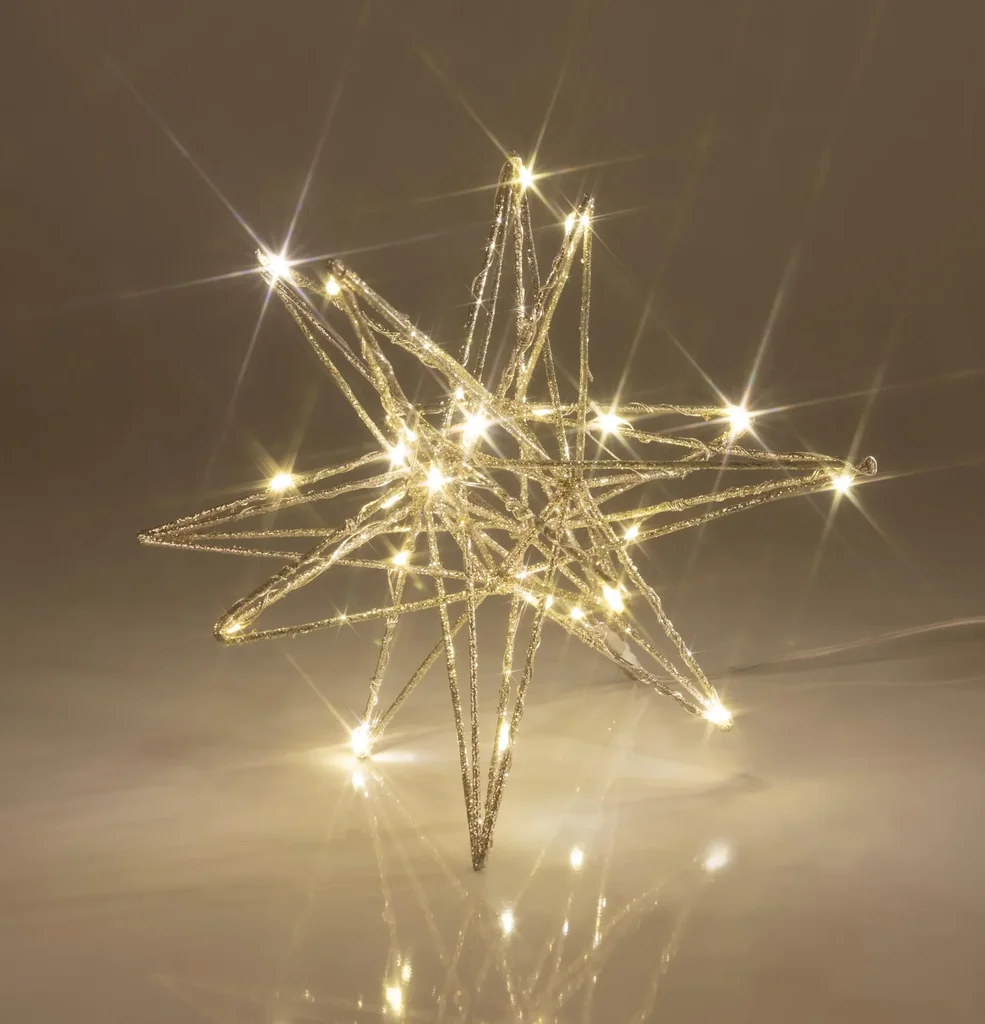 3D star with 25 micro LEDs