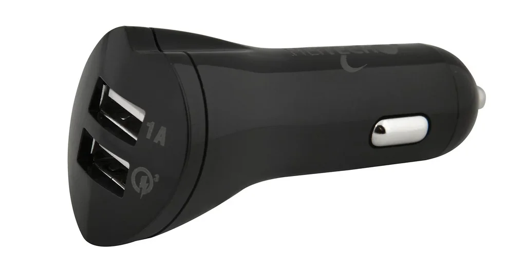Car USB fast charger with 2 USB ports