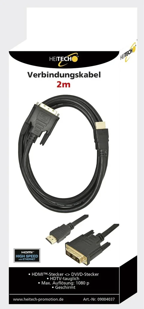 HDMI-DVI-D connection cable