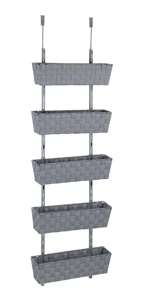Door shelf "Adria", 5 levels, grey