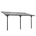 Pergola Pavilion 4 x 3 m Garden Pavilion Canopy Tent 225-270 cm Height Adjustable Sun Protection Patio Roof Extension
