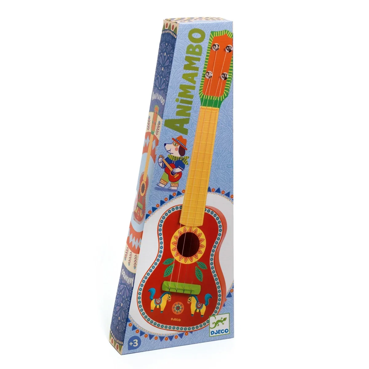 Djeco Ukulele Animambo – muziekspeelgoed, speelgoedinstrument