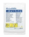 Standard tarpaulin, covering film, folded, 4m x 5m, 20m²