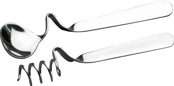 Breakfast cutlery, honey and jam spoon for hanging, set, 2-piece, stainless steel