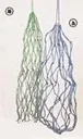 Hay net with ring