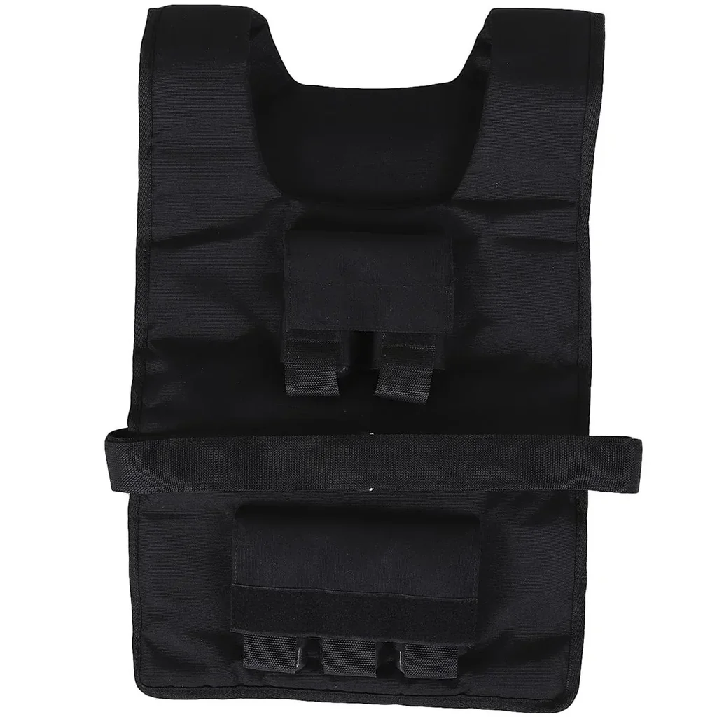 Training vest with 15 iron weights black