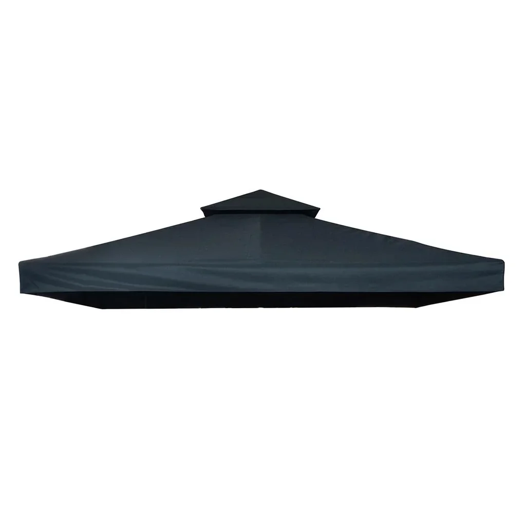 Replacement roof pavilion roof for metal pavilion garden pavilion party tent garden tent polyester 3x3m charcoal grey