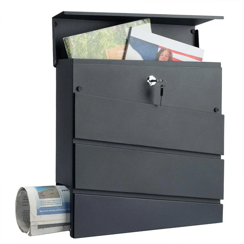 Designer mailbox in anthracite