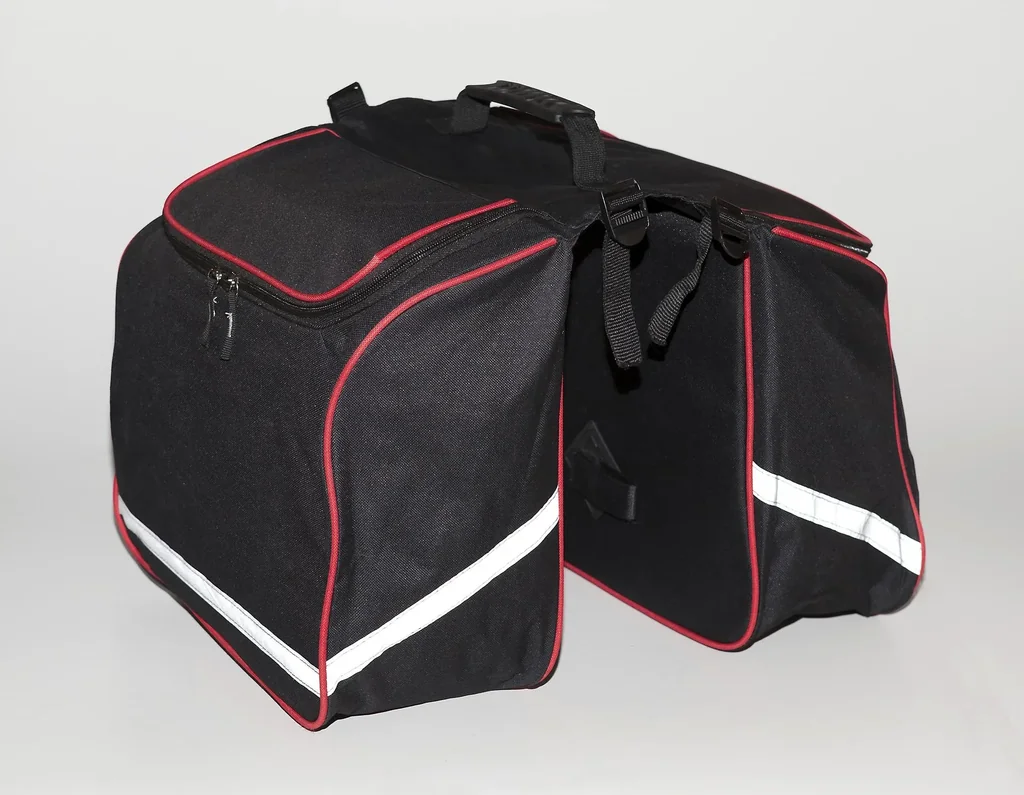 Bicycle pannier bag double