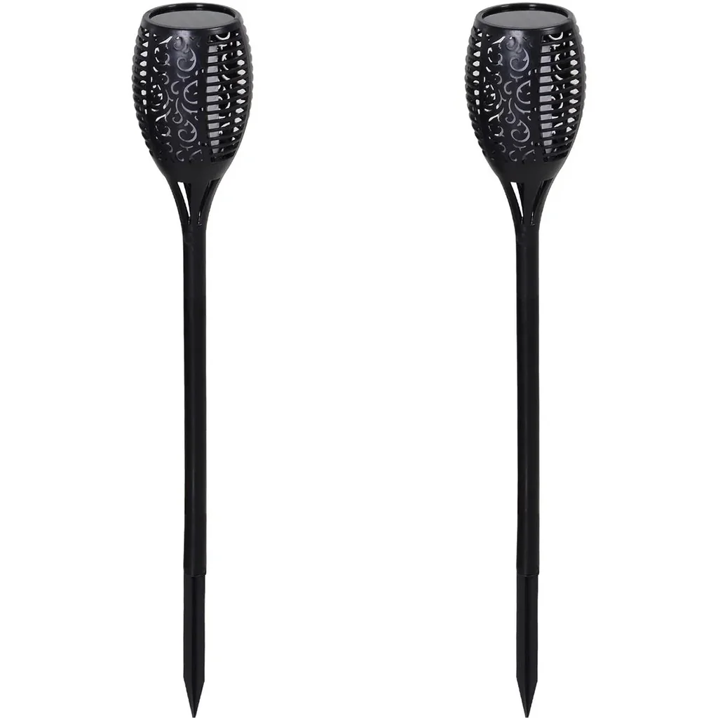 Solar light in a set of 2 black