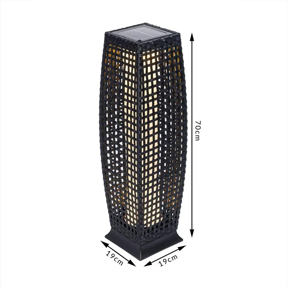 Solar garden light Polyrotan 25 LED 70cm