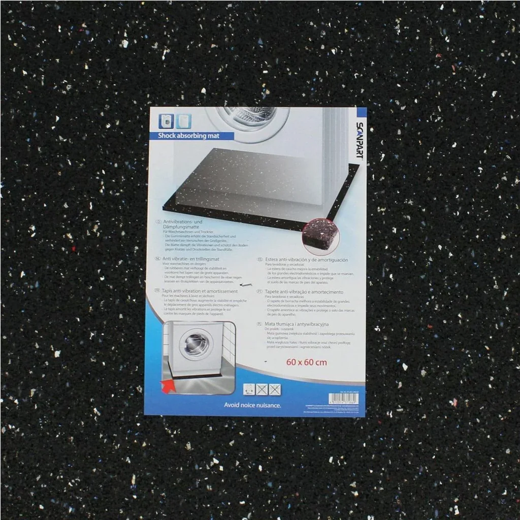 Anti-vibration mat for washing machine 60x60x0.8cm